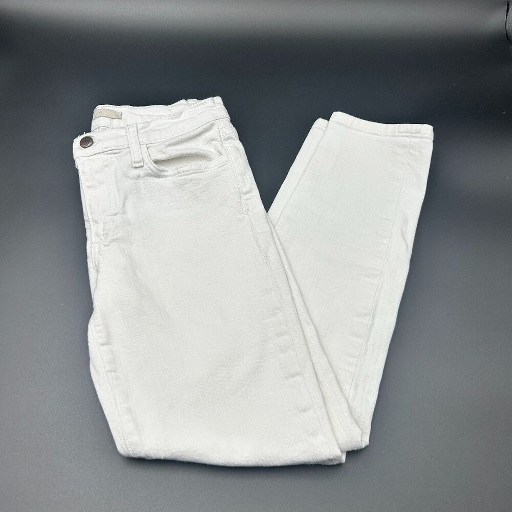 Joe’s Jeans White Straight Ankle High Rise Denim Sz 28 Made in USA - Picture 2 of 5